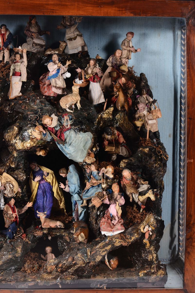 Teca Contenente Presepe, XIX Secolo