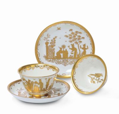 Coppia di Tazzine Meissen, 1720-1730 Circa Porcellana