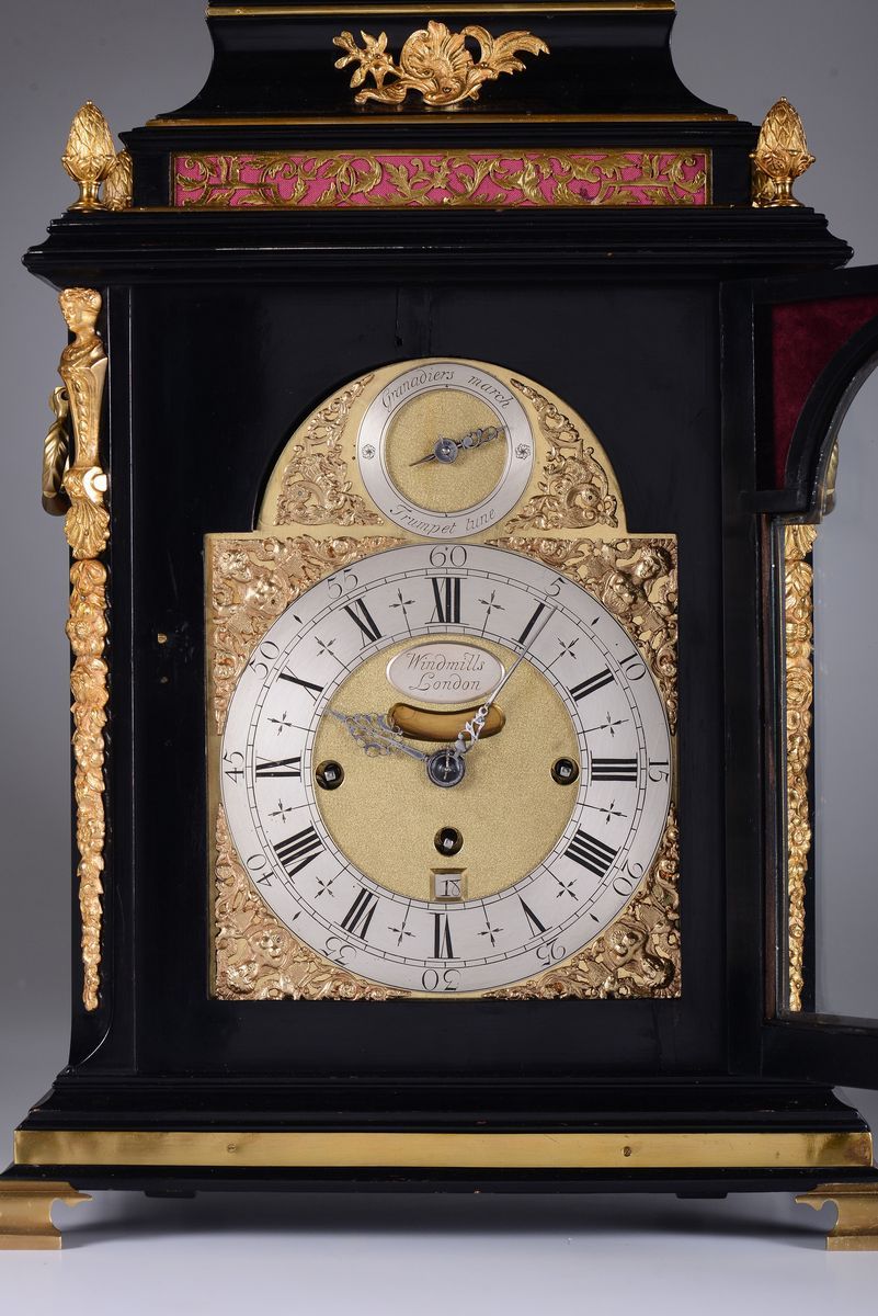Orologio Braket (musicale) Firmato J. Windmills London, Fine XVIII Secolo