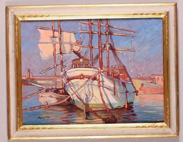 Renuccio Renucci (1880-1947) Porto di Livorno, 1918