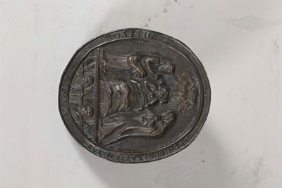 Medaglione da Confraternita in Argento, Roma 1730 Circa