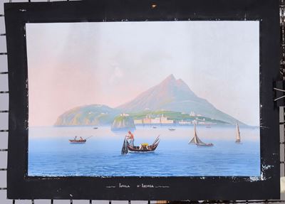 Anonimo del XIX-XX Secoloveduta Dell'isola di Ischia