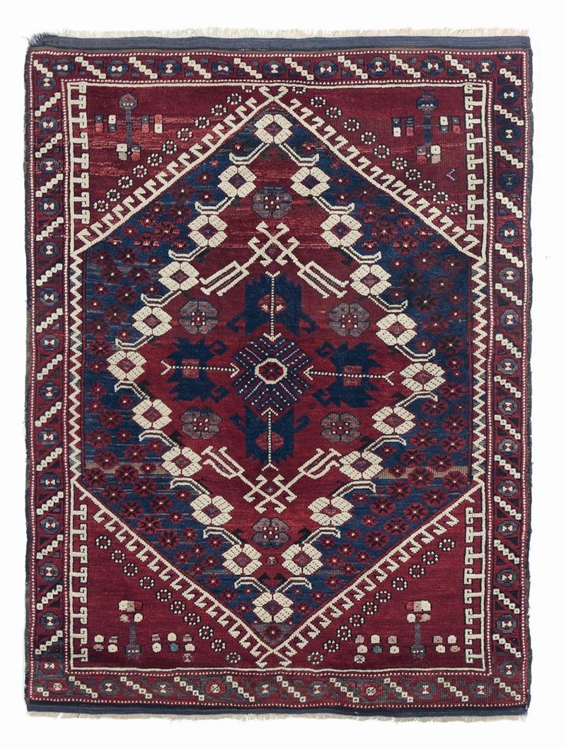 A Kiz Bergama rug, west Anatolia early 20th century. Perfect condition.  - Auction Fine Carpets - Cambi Casa d'Aste