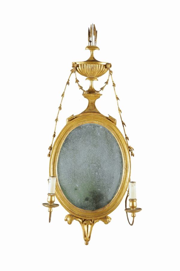 Coppia di specchiere ovali, Lucca del XVIII secolo