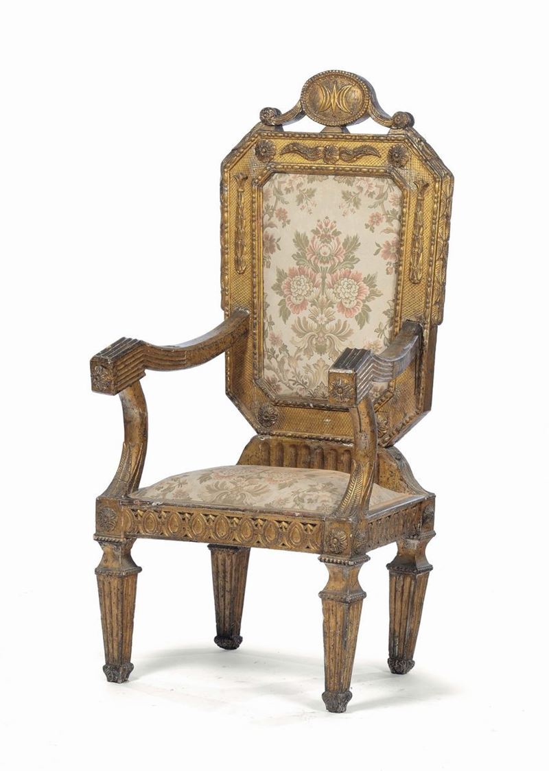 Trono napoletano, XVIII secolo  - Auction Fine Art - Cambi Casa d'Aste
