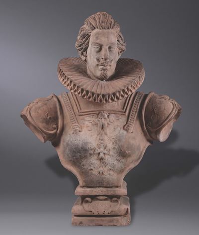 Busto in Terracotta Raffigurante Cosimo II dei Medici, Firenze XVII Secolo
