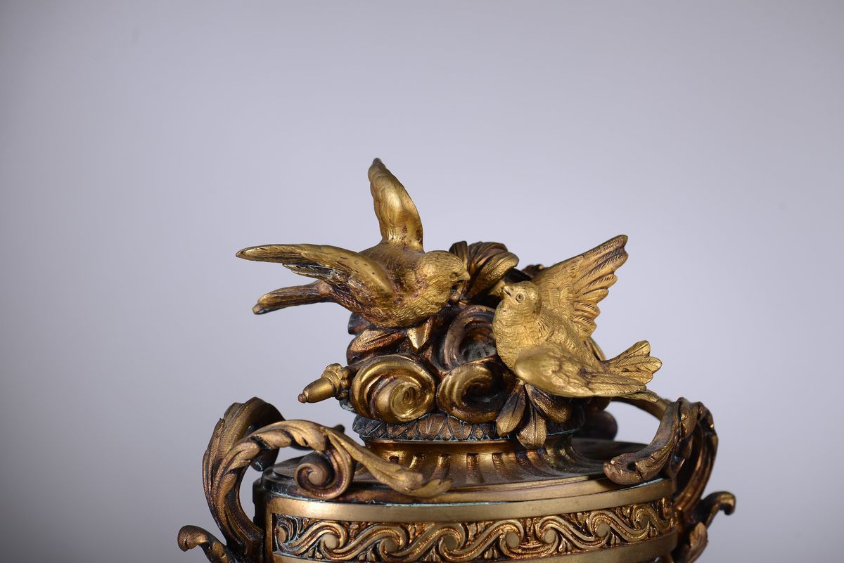 Pendola da Tavolo Napoleone III, Musy Padre e Figlio, Torino, XIX Secolo