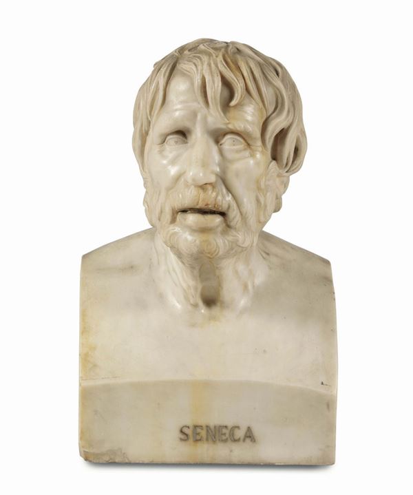 Scultore romano dell'inizio del XIX secolo Seneca