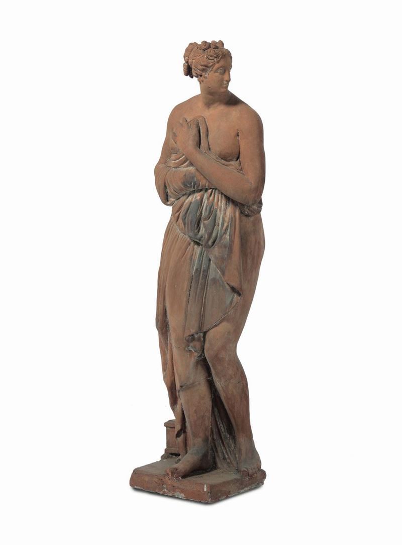 Scultura in terracotta raffigurante Venere, Firenze XIX secolo  - Auction Asta a Tempo Antiquariato - II - Cambi Casa d'Aste
