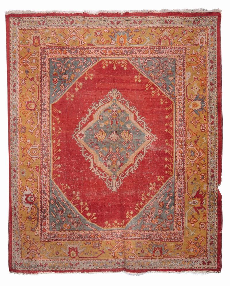 Tappeto anatolico Smirne, fine XIX inizio XX secolo  - Asta Antiquariato - Cambi Casa d'Aste