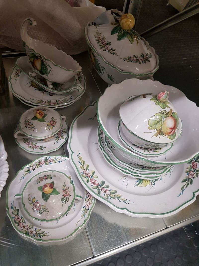 Servizio di piatti da dodici in porcellana Zaccagnini  - Auction Asta a Tempo Antiquariato - II - Cambi Casa d'Aste