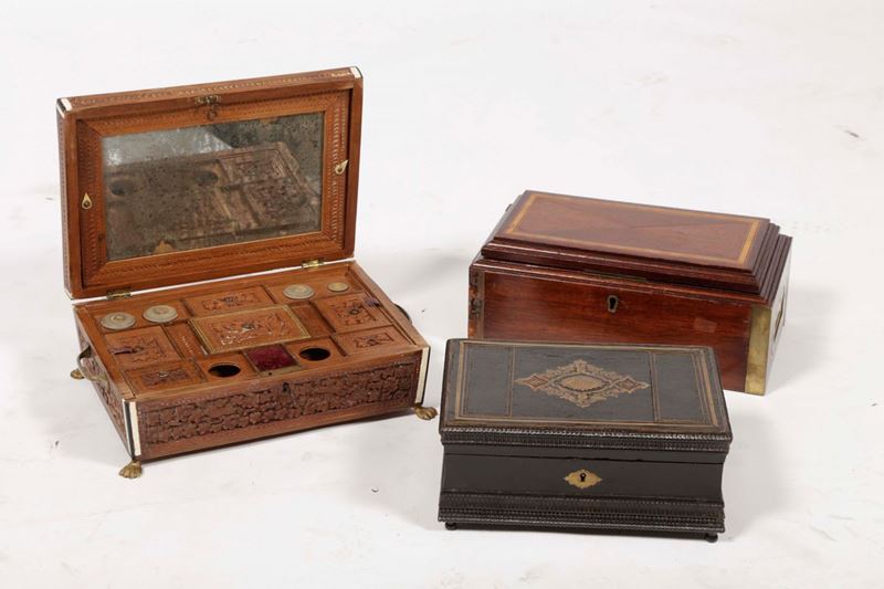 Lotto di tre scatole  - Auction Fine Art - Cambi Casa d'Aste