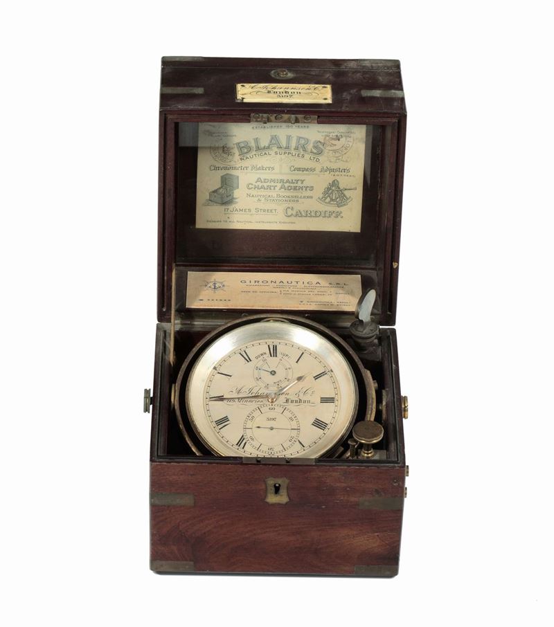 Cronometro da marina, A Johannsen London  - Auction Maritime Art and Scientific Instruments - Cambi Casa d'Aste