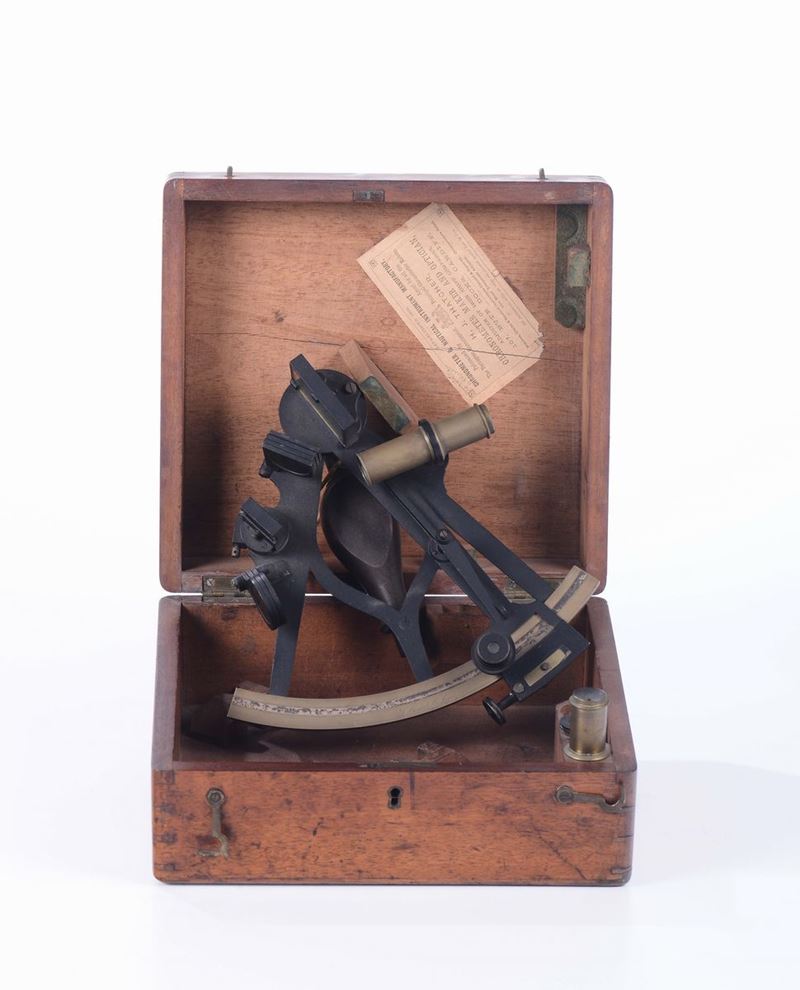 Sestante in cassetta, L 265, Inghilterra, XX secolo  - Auction Maritime Art and Scientific Instruments - Cambi Casa d'Aste