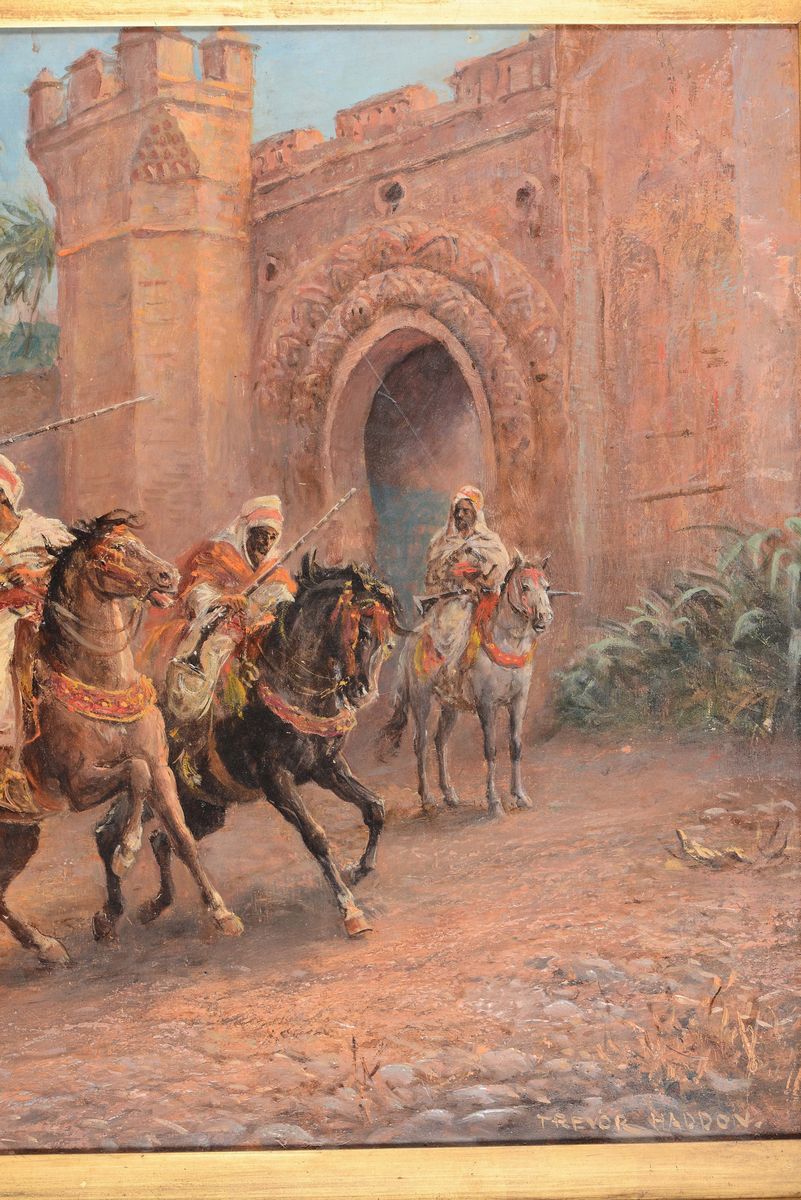 Arthur Trevor Haddon (1864-1941)scena di Cavalieri Orientali