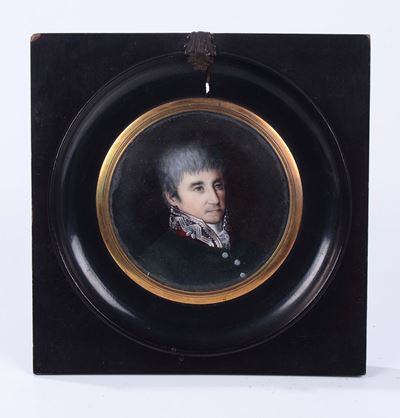 Miniatura su Avorio di Gentiluomo, XIX Secolo