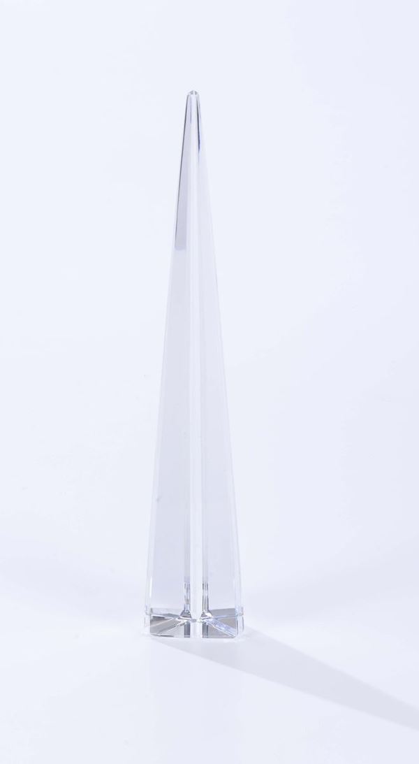 Obelisco in cristallo di Baccarat