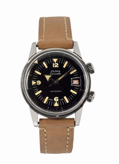 Olma, Caravelle, Orologio da Polso, in Acciaio, Automatico con Datario e Due Corone. Realizzato n...