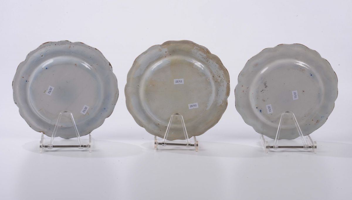 Tre Piatti Lodi, Fabbrica Coppellotti, Circa 1750