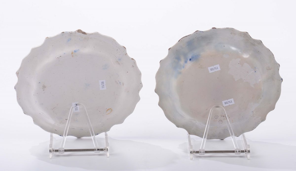 Due Piatti Lodi, Fabbrica Coppellotti, Circa 1750