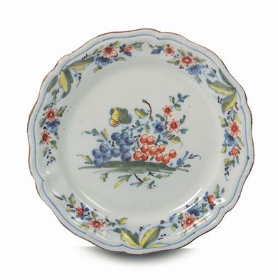 Piatto Lodi, Fabbrica Coppellotti , Metà del XVIII Secolo