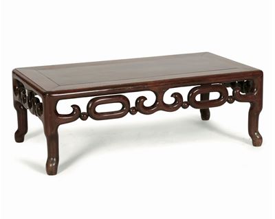 Tavolino da Thè in Legno di Homu, Cina, Dinastia Qing, XIX Secolo