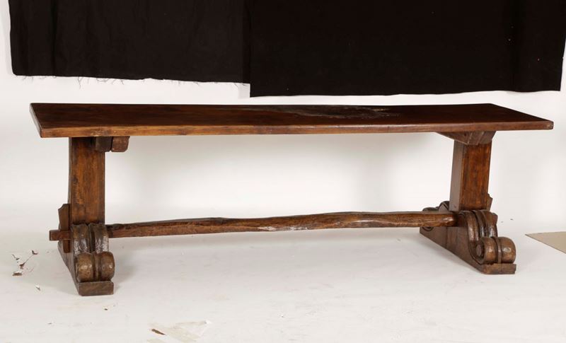 Grande tavolo in noce, XIX secolo  - Asta Asta a Tempo Antiquariato - II - Cambi Casa d'Aste