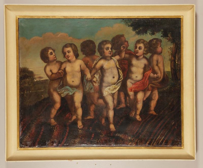Scuola del XVIII secolo Putti danzanti  - Auction Fine Art - Cambi Casa d'Aste