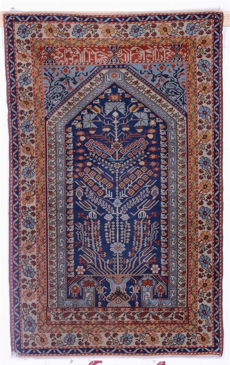 Tappeto persiano a preghiera XX secolo  - Auction Ancient Carpets - Cambi Casa d'Aste