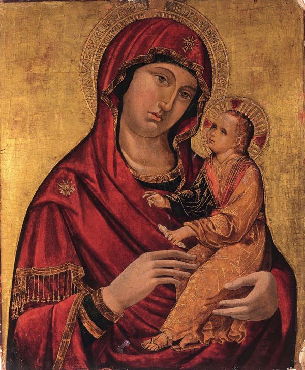 Catarino da Venezia (attivo 1362-1390), cerchia di Madonna con Bambino