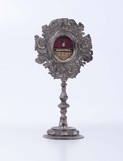 Reliquiario in Argento, XIX Secolo