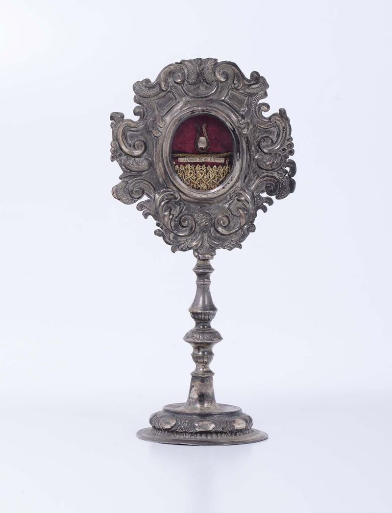 Reliquiario in argento, XIX secolo  - Asta Argenti - Asta Online - Cambi Casa d'Aste