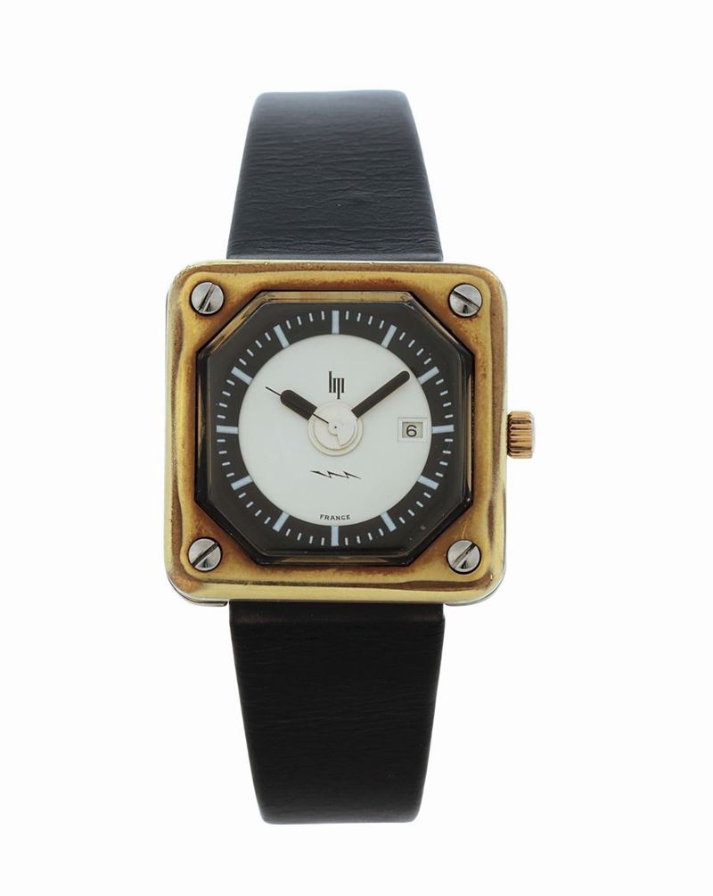 LIP, orologio dorato, elettronico. Realizzato circa nel 1970  - Asta Orologi da Polso e da Tasca - Cambi Casa d'Aste