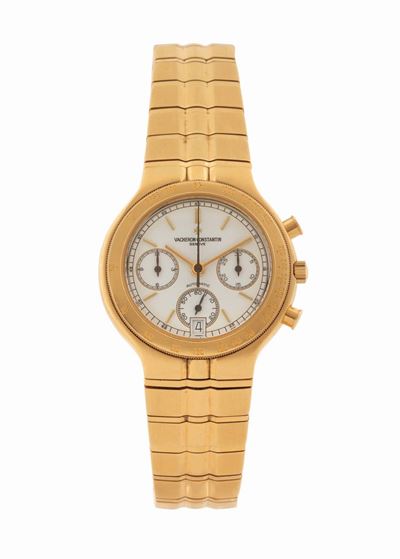 Vacheron Constantin, Geneve, Cronografo Fidia, Cassa No. 632896, Ororologio da Polso, in Oro Gial...