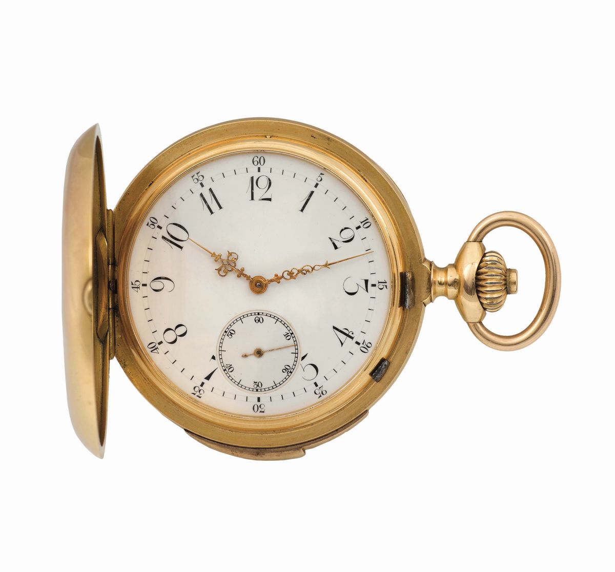 Anonimo, Orologio da Tasca, in Oro Giallo 18k, con Smalti e Ripetizione dei Minuti. Realizzato ne...
