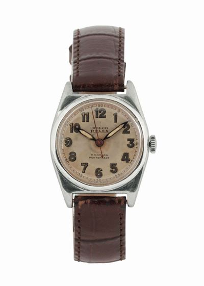 Rolex, Rolco, Cassa No. 596023, Orologio da Polso, in Acciaio. Realizzato Circa nel 1930. Accompa...