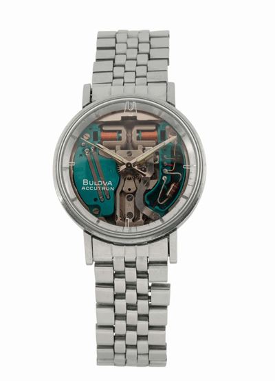 Bulova, Accutron, M7, Orologio da Polso, in Acciaio, con Movimento a Vista, Elettronico. Realizza...