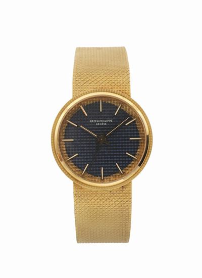 Patek Philippe, Geneve, Orologio da Polso, in Oro Giallo 18k, Automatico, con Bracciale Integrato...
