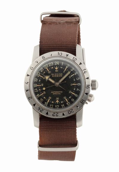 Glycine, Airman, 24 Ore Cassa No. A36230, Orologio da Polso, in Acciaio, Automatico, Militare, co...