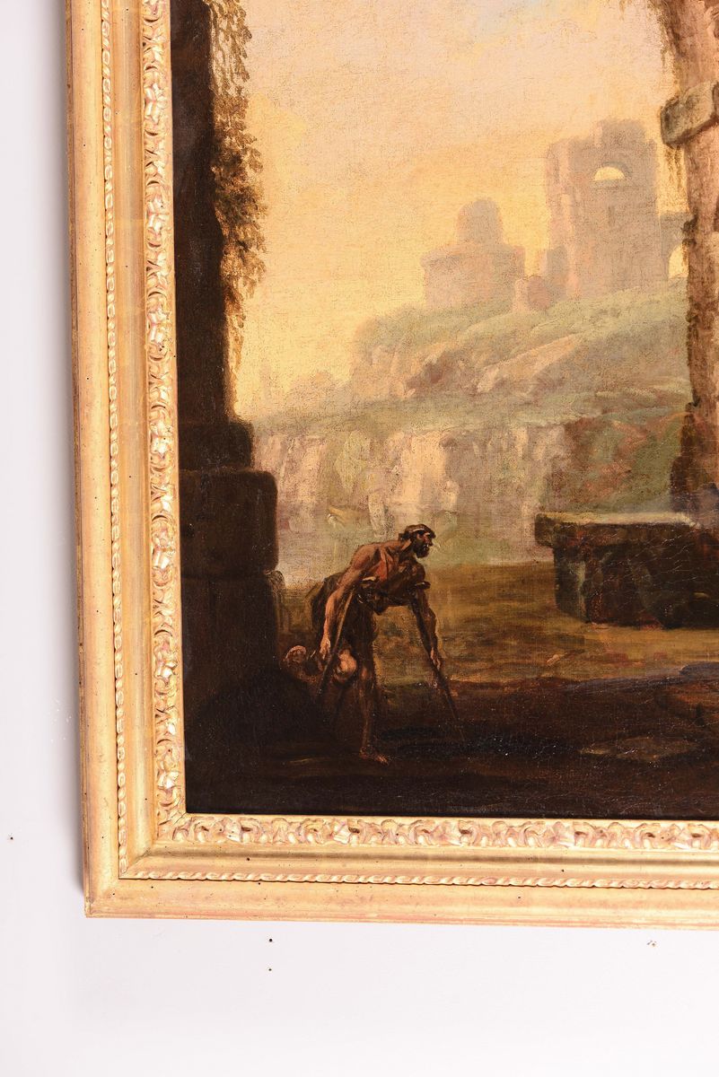 Alessandro Magnasco (genova 1667-1749)cristo Sana il Paralitico Cristo e L’adultera