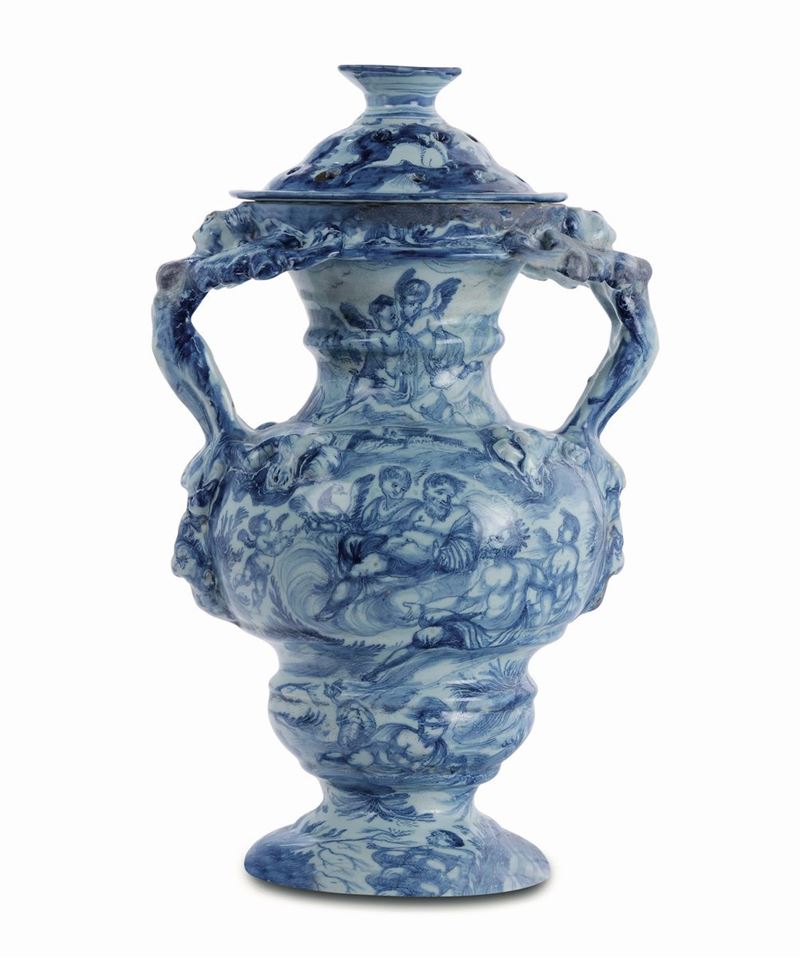 Grande vaso da farmacia  Savona XVIII secolo  - Asta Maioliche e porcellane dal XVI al XIX secolo - Cambi Casa d'Aste