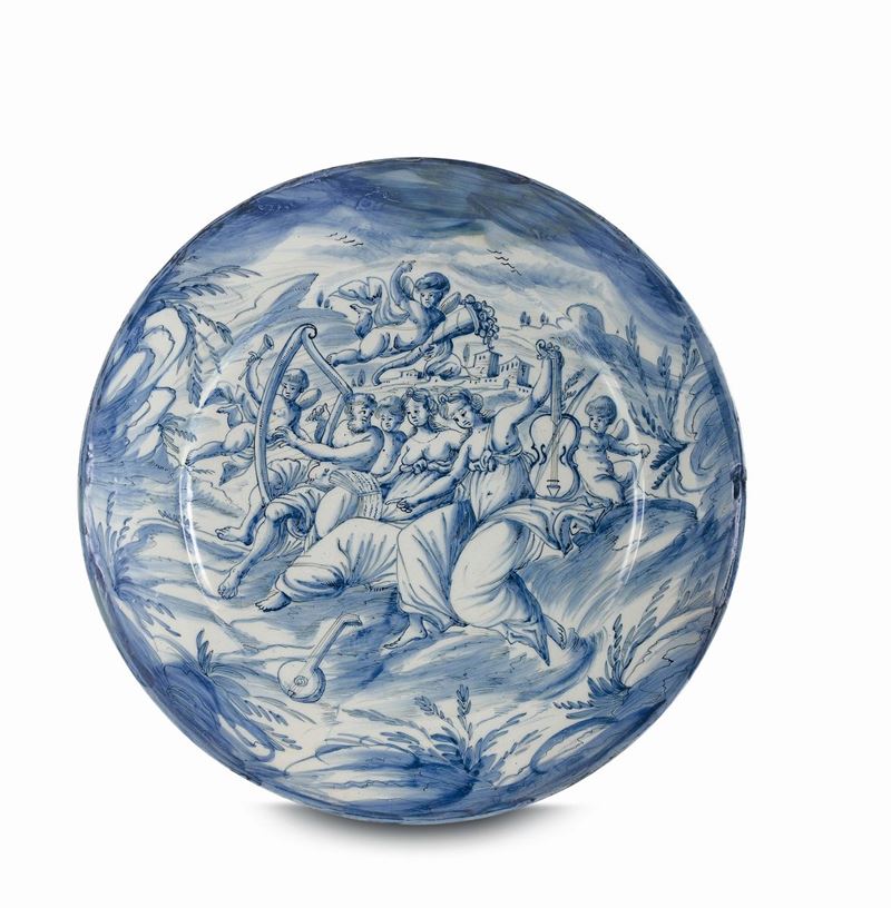 A maiolica dish, Savona, 17th century workshop  - Auction Majolica and porcelain from the 16th to the 19th century - Cambi Casa d'Aste