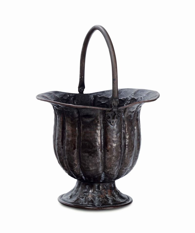 Grande vaso in rame, XVIII secolo  - Auction Asta a Tempo antiquariato - II - Cambi Casa d'Aste