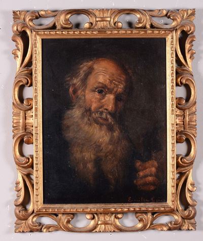 Anonimo del XIX Secolotesta di Anziano