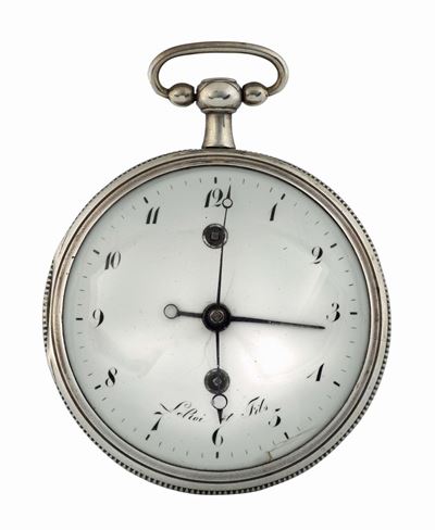Leroi Et Fils, Orologio da Tasca, in Argento con Svegliarino. Realizzato nel 1700 Circa