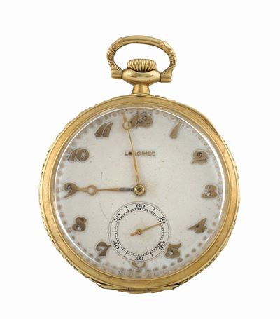 Longines, Orologio da Tasca, in Oro Giallo 18k. Realizzato Circa nel 1940