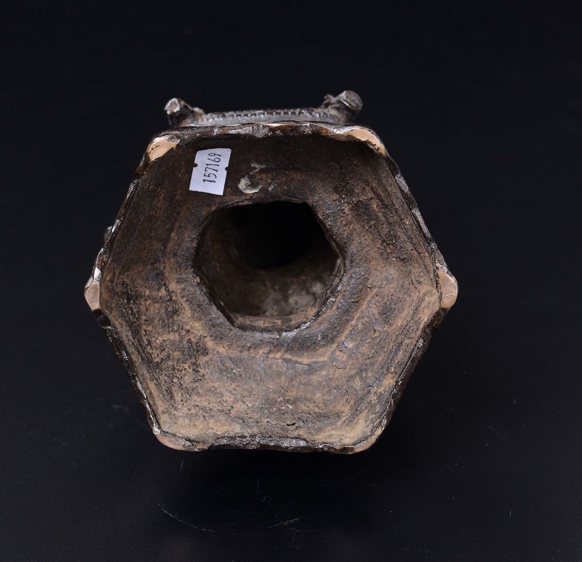 Gruppo in Bronzo Raffigurante Oboy con Personaggi, Cina, Dinastia Ming, XVII Secolo