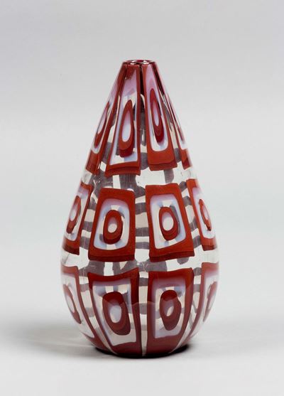 Ercole Barovier Barovier & Toso, Murano, 1960 Ca Vaso Serie Dorico Corniola