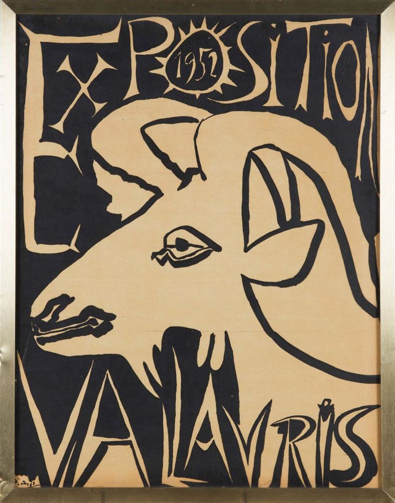 Pablo Picasso (1881-1973) Exposition Valarius 1952  - Asta CAMBI TIME - Arte Moderna e Contemporanea - Cambi Casa d'Aste
