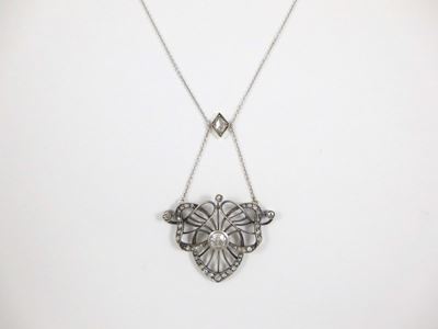 Pendente Liberty con Diamanti di Vecchio Taglio